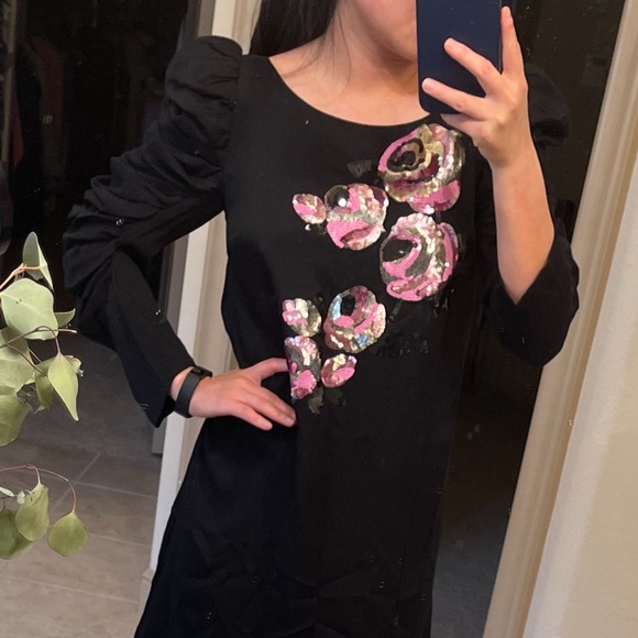 Kate Spade sequin black dress - Picture 2 of 5